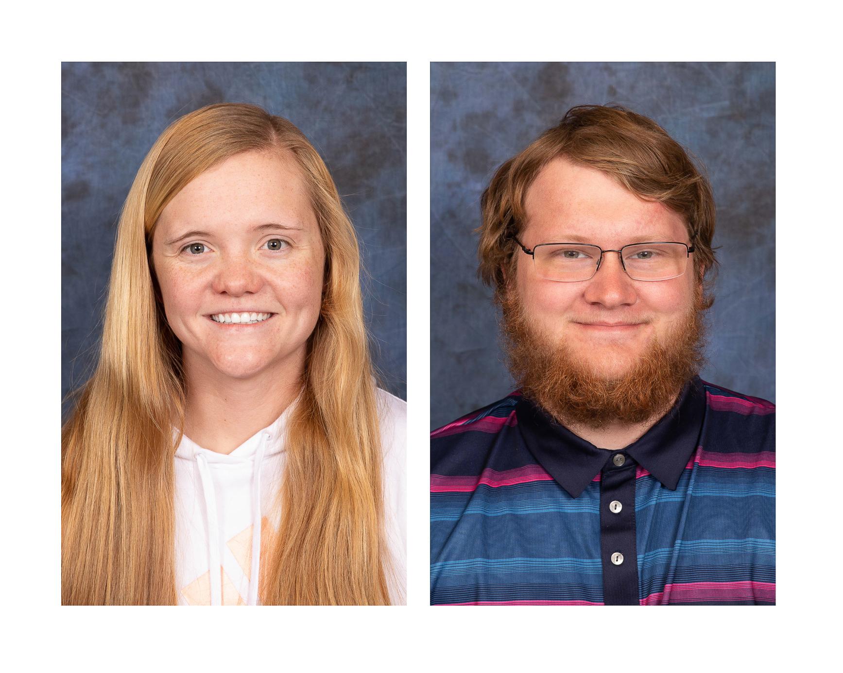 two student headshots