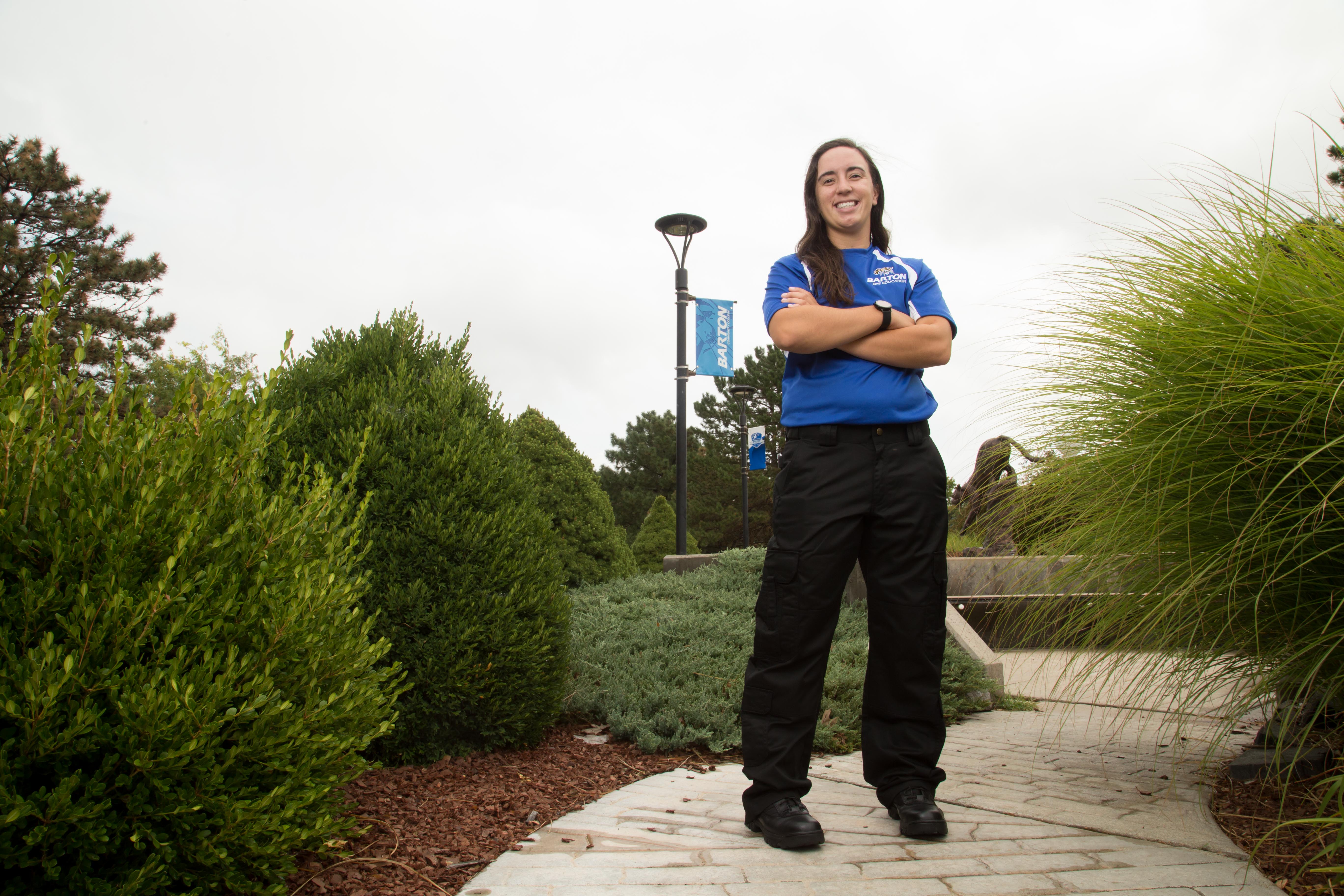 Ashlee Miller poses for a photo at Barton Community College.