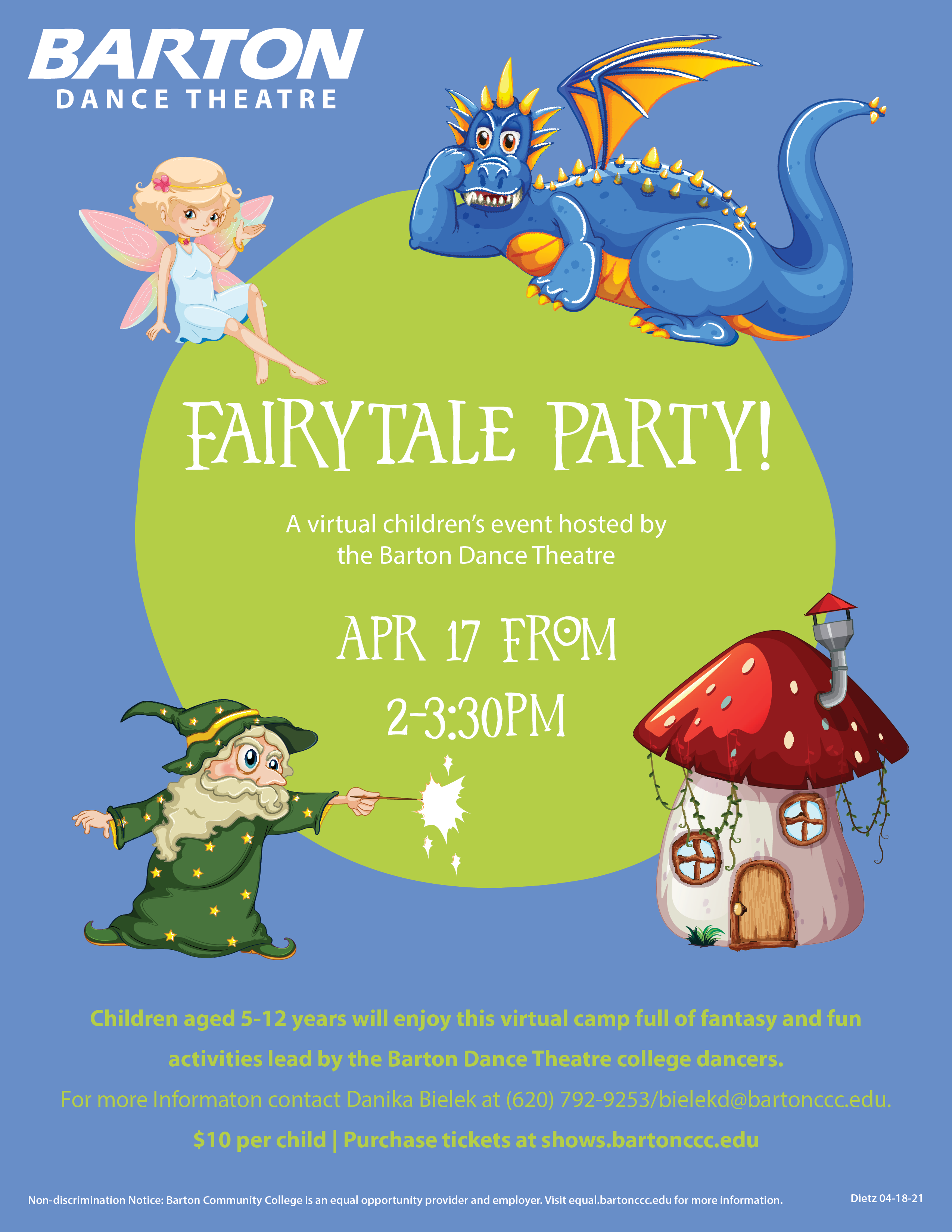 fairy tale party flier
