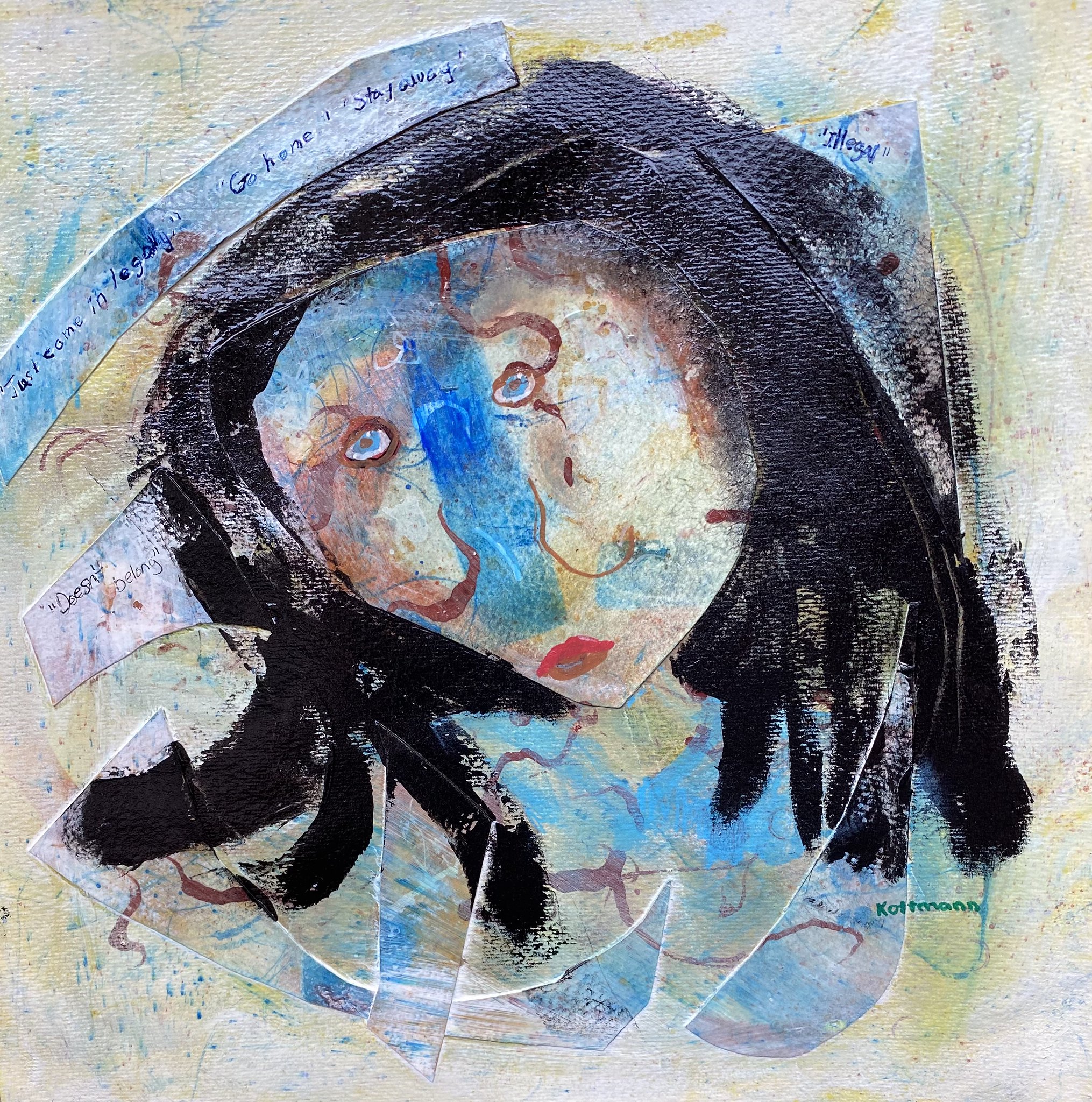 abstract face painting