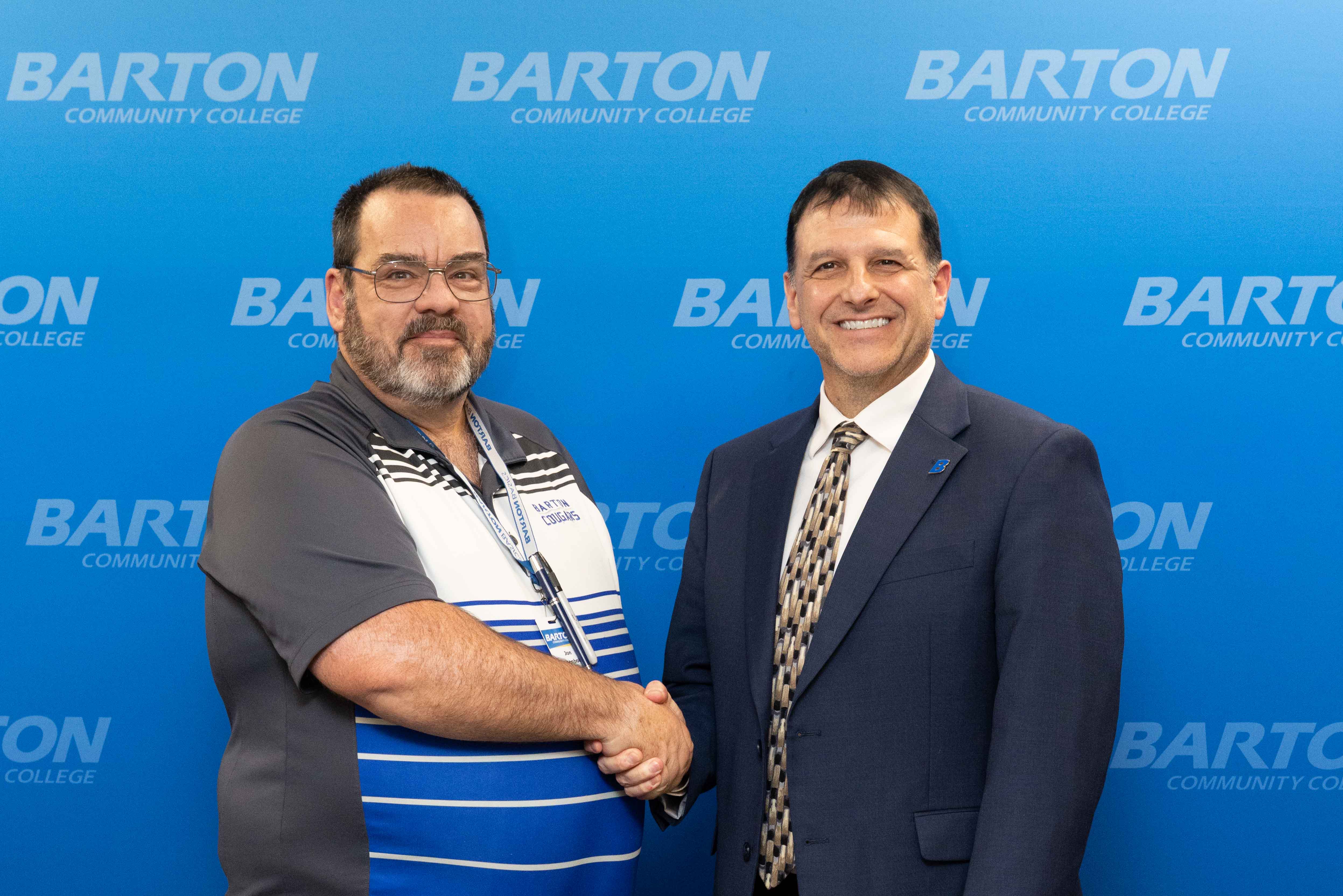 man shaking hand with a mana