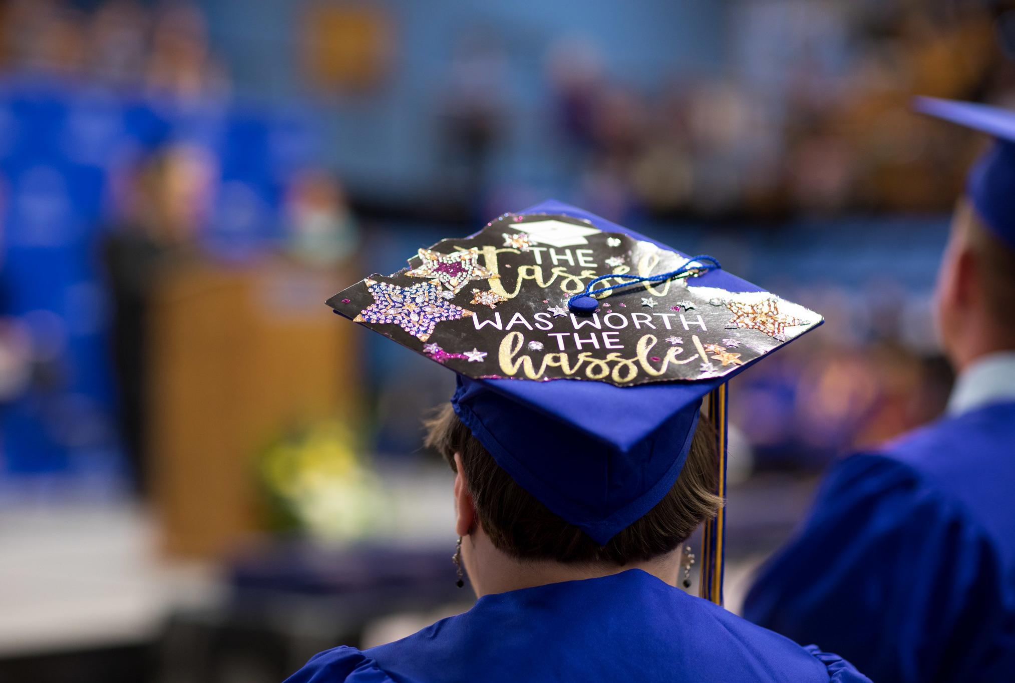 Commencement 2021 graduate's cap