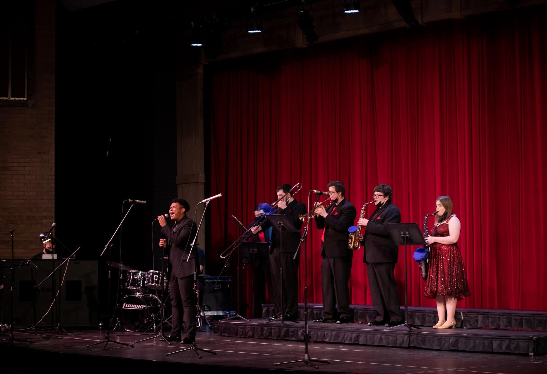 students at concert