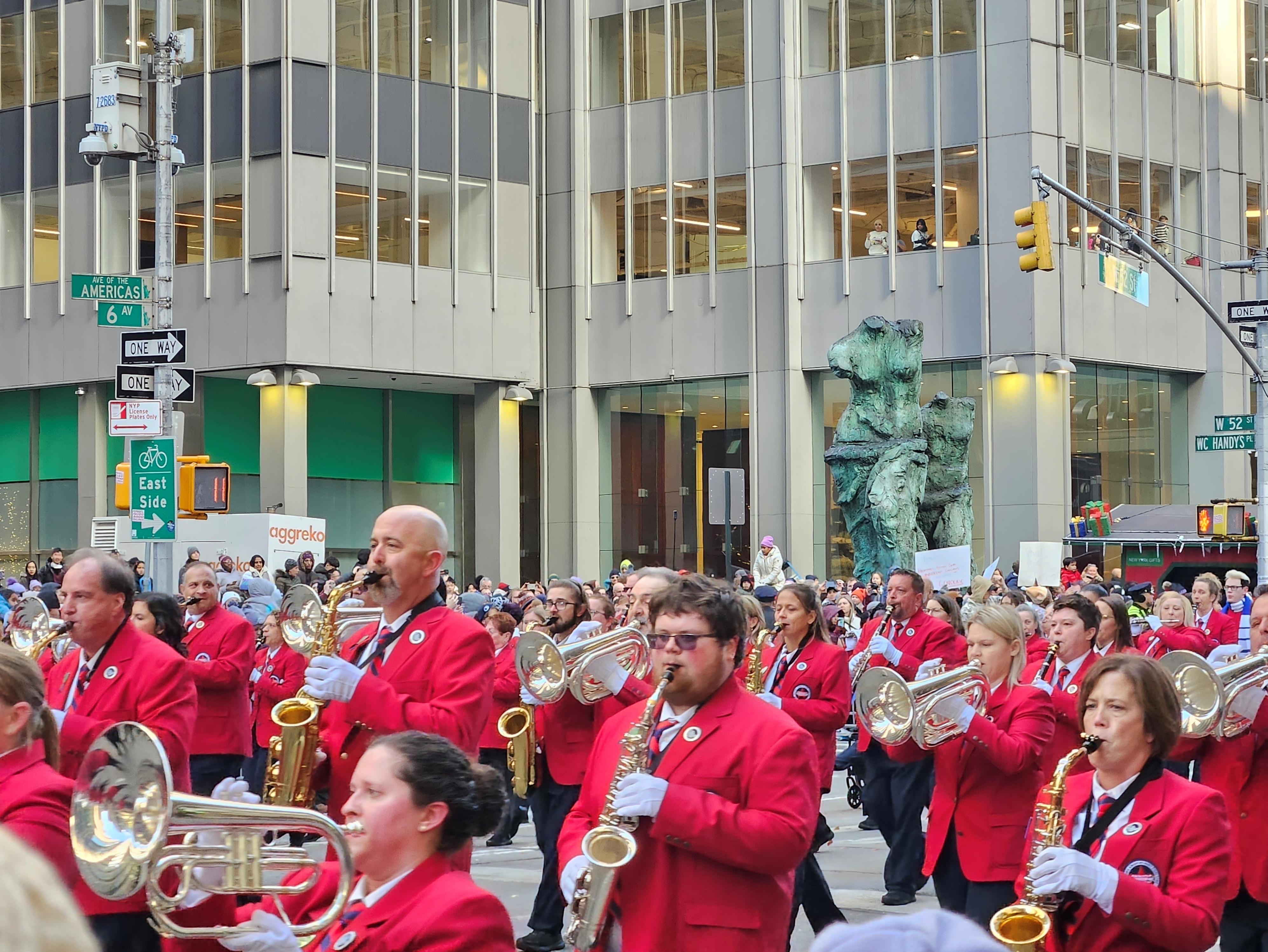 Jaime Minneman marches in the Macy's Parade