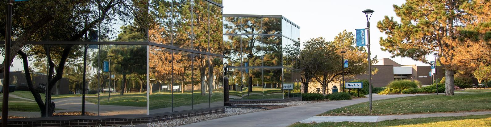 Shafer Gallery Windows on campus