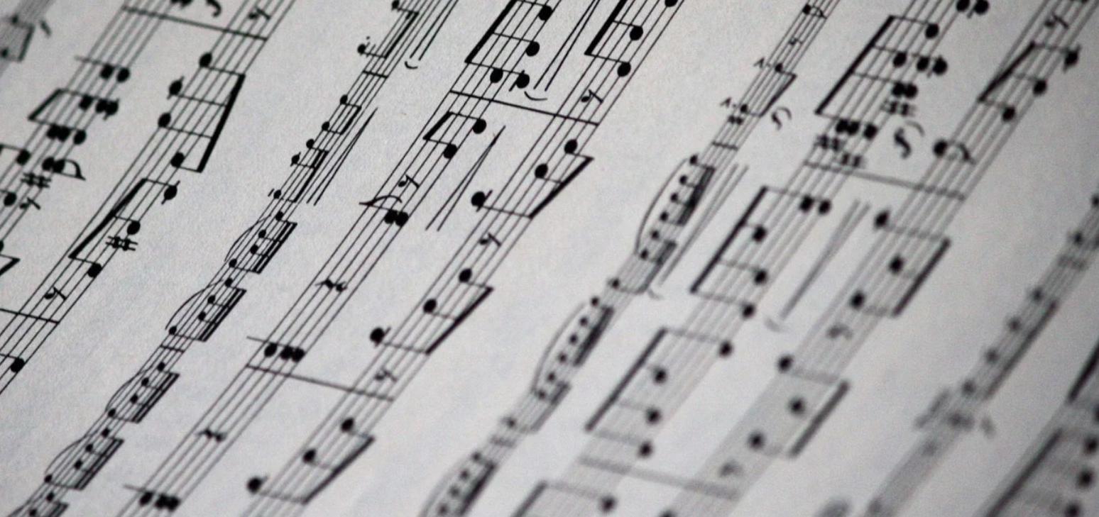 a picture of sheet music
